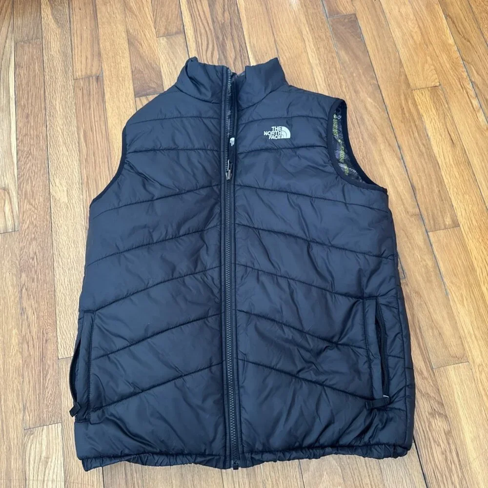 The North Face Puffer Vest Reversible Boys Size XL - Picture 3 of 6